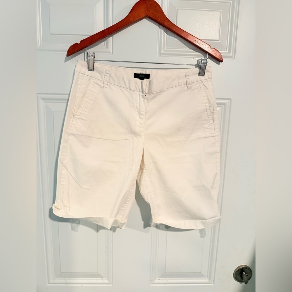 J. Crew Women's Off-White Bermuda Shorts